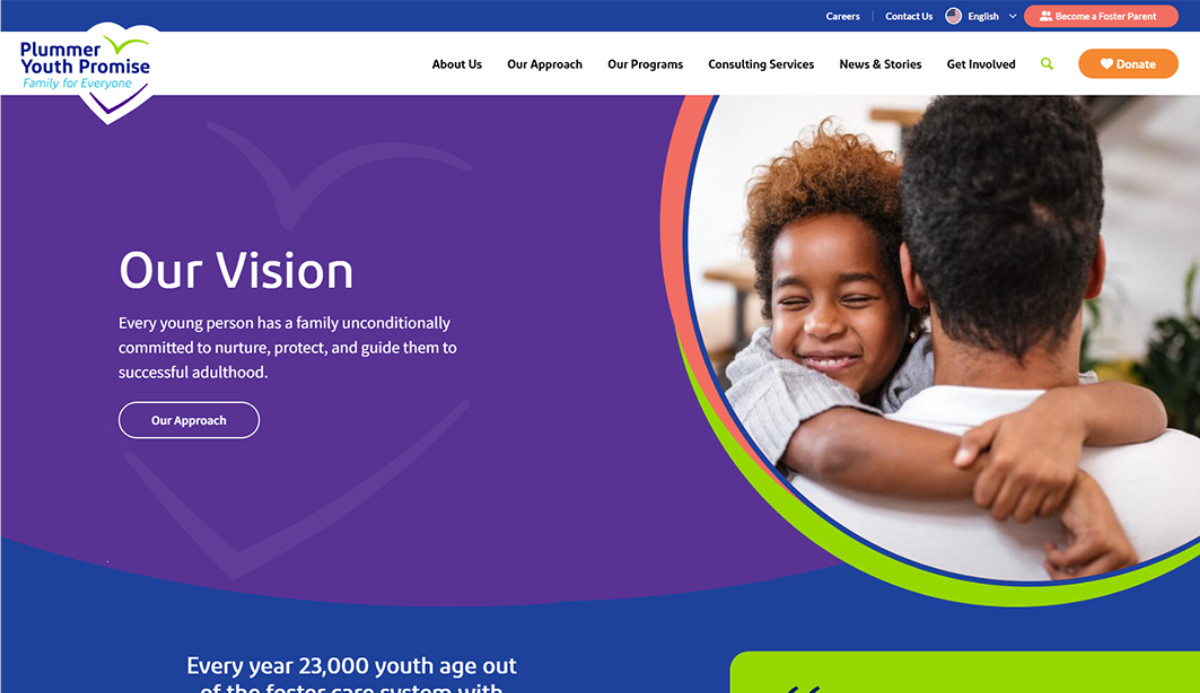 plummer youth promise website redesigned by tomo360