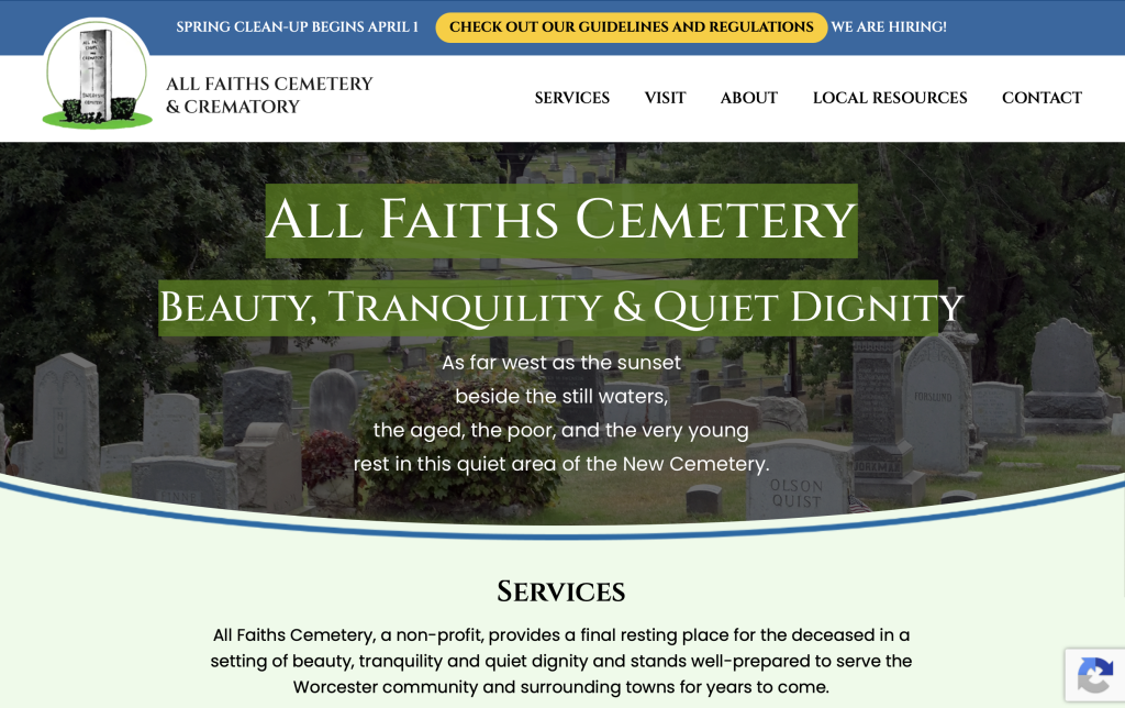 All Faiths Worcester website